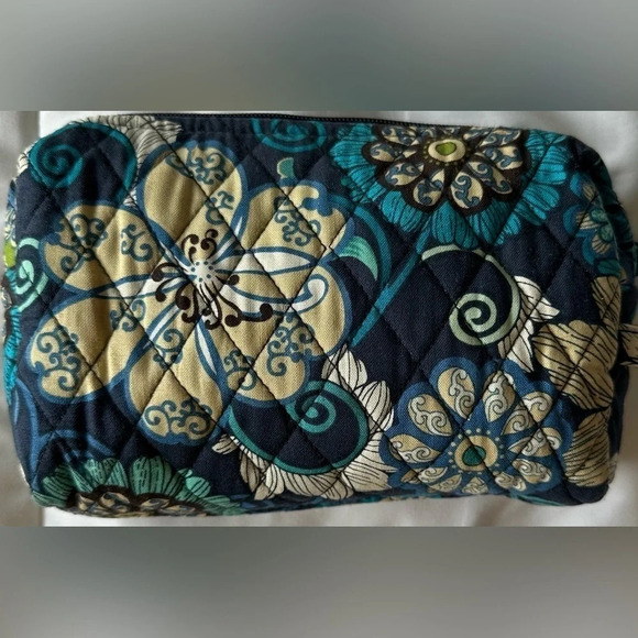 Vera Bradley Lined Cosmetic Bag in Mod Floral Blue - Picture 2 of 4